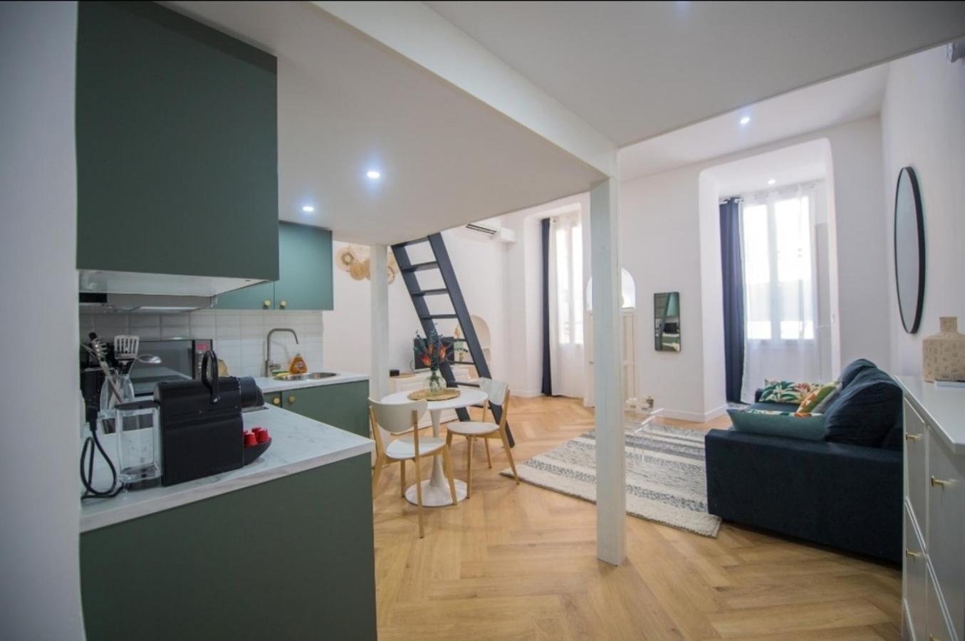 Studio Elegant 4 Couchages Front De Mer Clim Parking Privatif Wifi Nice Exterior foto
